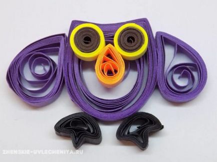 Owl quilling pentru începători într-o clasă pas cu pas