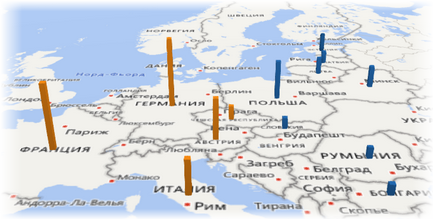 Crearea unei hărți 3d (harta de putere) în ms excel pentru vizualizarea datelor geografice