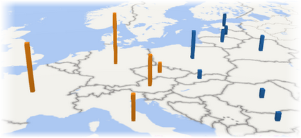 Crearea unei hărți 3d (harta de putere) în ms excel pentru vizualizarea datelor geografice