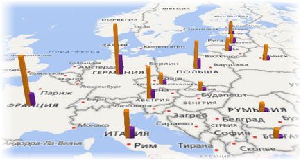 Crearea unei hărți 3d (harta de putere) în ms excel pentru vizualizarea datelor geografice