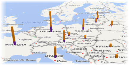 Crearea unei hărți 3d (harta de putere) în ms excel pentru vizualizarea datelor geografice