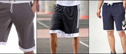 Sport rövidnadrágok férfiak számára praktikus és stílusos dolog, ami nélkül nem tud semmilyen