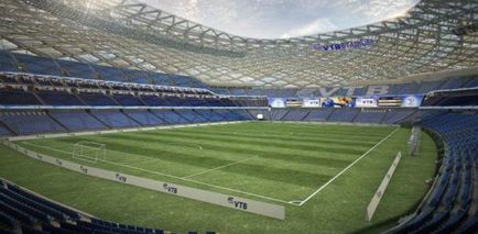 Stadionul Dinamo în 2018, reconstrucție, fotografie de construcție