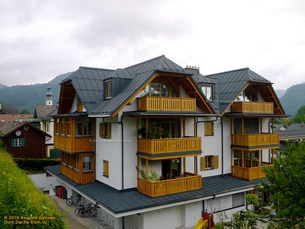 Stilul casei din cabana elvețiană elvețiană