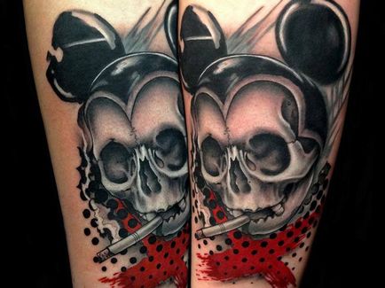 Tattoo Mickey Mouse - érték tetoválás minták és képek