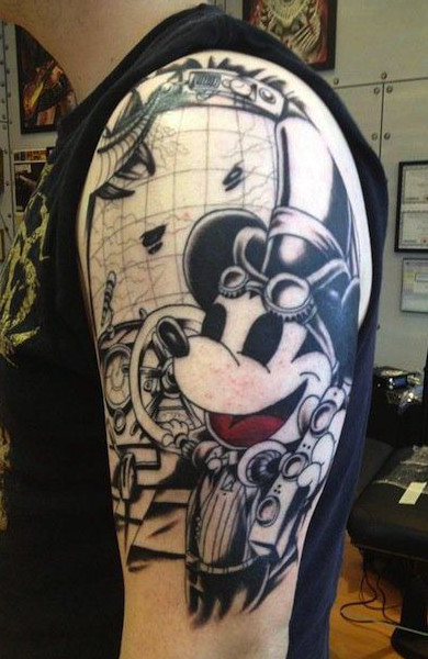 Tattoo Mickey Mouse - érték tetoválás minták és képek