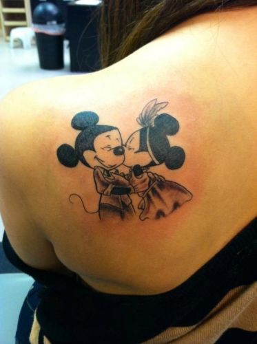 Tatuajele Mickey Mouse - modele de valoare, foto și tatuaj