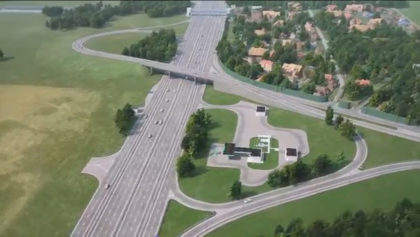 Centrul comercial și reconstrucția autostrăzii Dmitrov - Zhk 