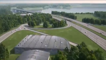 Centrul comercial și reconstrucția autostrăzii Dmitrov - Zhk 