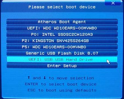 Uefi bios cum se instalează Windows 10 cu unitate flash bootabilă pe discul gpt și mbr, setarea BIOS