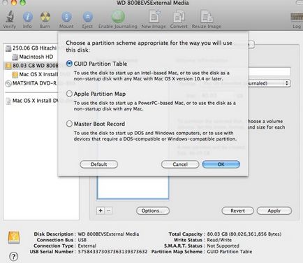 Установка mac os x snow leopard з зовнішнього накопичувача usb-флешки, карти пам'яті, зовнішнього hdd