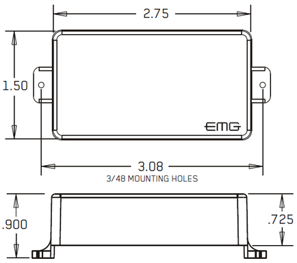 Telepítése pickup EMG h, ha, 58, 60, 60a, 81, 85, 57, 66 - Internet áruház hangszedő