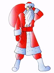 Modelul costumului Moș Crăciun pentru petrecerea de Revelion
