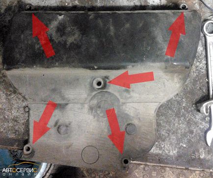 Înlocuirea senzorului de fază pe autovehiculele de fecale ale unui viburnum, un anterioară și o acordare (16 valve), repararea autovehiculelor