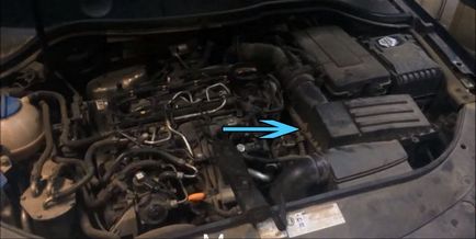 Légszűrő Passat B7 (szűrő) A levegőszűrő cseréje Passat B7