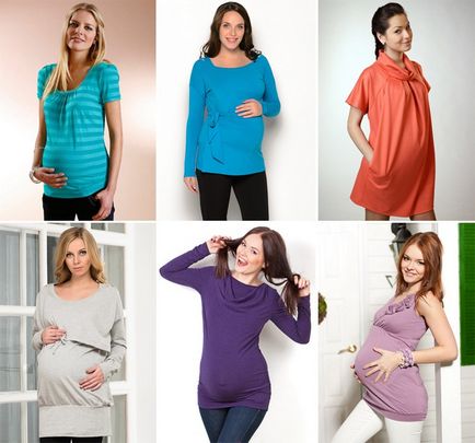 Tricouri de femei tunică fotografie de modele elegante, stiluri pentru plin și gravidă