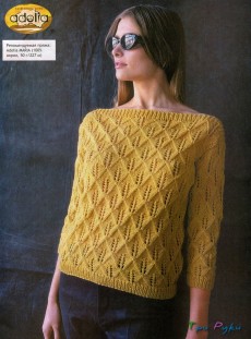 Жіночий пуловер спицями (добірка) - жіночі сторінки