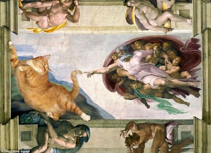 Állati karaktereket helyett híres festmények