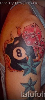 Valoarea tatuajului 8 este semnificația, povestea imaginii și exemplele de tatuaj pe fotografie