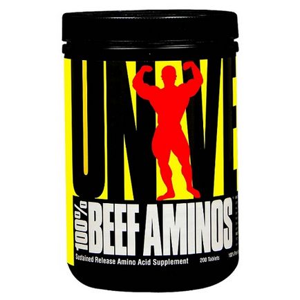 100% Beef aminos від universal nutrition як приймати, склад, особливості амінокислот