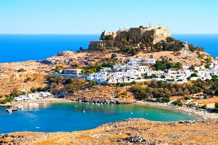 Acropole din Lindos în Grecia istorie, descriere, fotografie