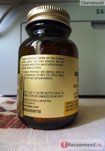 Bad Solgar bromelain bromelain 500 mg - „titokzatos bromelain (bromelain) Bad Solgar bromelain BROMELAIN 500 mg - „titokzatos bromelain