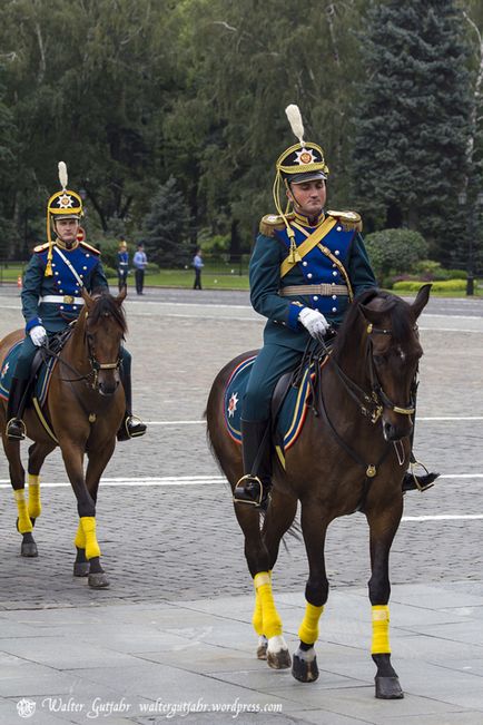 Az ünnepélyes lovas válás a Kremlben, fotoblog