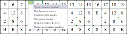 Що в excel означає зелений трикутник лівому верхньому кутку комірки