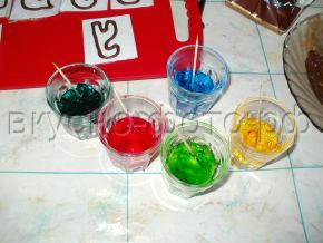 Imagini colorate de jeleuri mini vitralii, fotografii gustoase