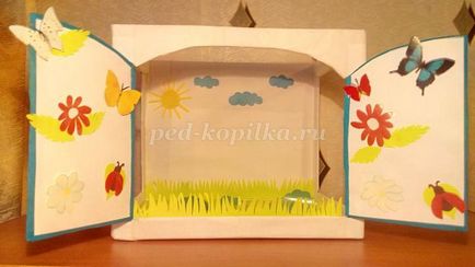 Taneszközök óvodai kezüket „tábla színház” (cut hullámpapír) Taneszközök óvodai kezüket „tábla színház”