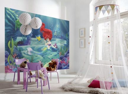 Design de interior pentru copii cu imagini de fundal foto