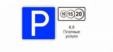 Közlekedési tábla fizető parkoló és parkoló 10 15 20 (jel) Közlekedési tábla fizető parkoló és parkoló 10 15 20