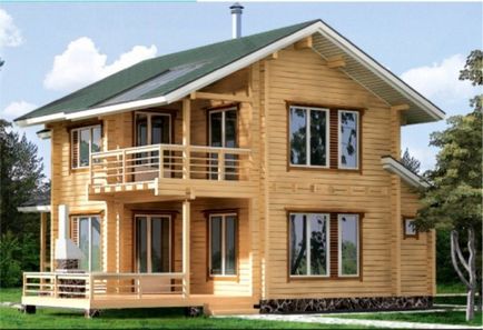 Caracteristici de construcție cu două etaje din lemn