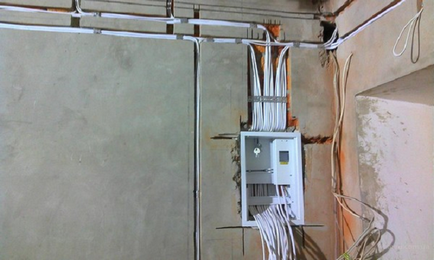Електропроводка в панельному будинку, схема