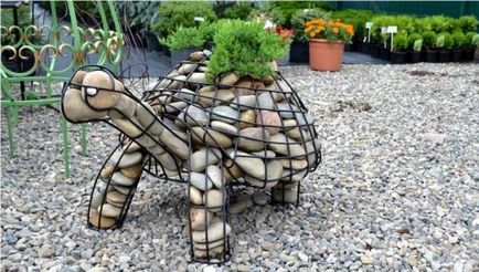 Gabionok kerttervezés fotók, kilátás, tervezési ötletek rekreációs területek termelésére táblák (Gabions anyagmozgató technológia) Gabionok kerttervezés fotók, kilátás, tervezési ötletek üdülőterületen, ötlet a