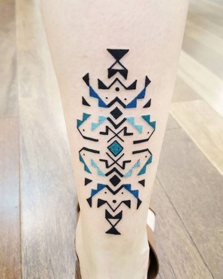 Geometric tatuaj brian gomes pe motive de desene pe corpurile popoarelor tribale din Amazon