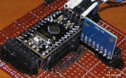 Gy-521 - modul egy giroszkóp, egy gyorsulásmérő, és hőmérővel MPU-6050 a Arduino