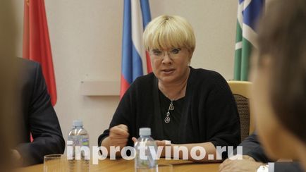 Ilona Bronevitskaya sa întâlnit cu conducerea lucrătorilor administrației și protecției animalelor Protvino