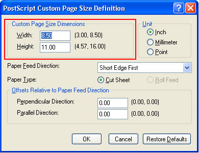 Schimbați dimensiunea implicită a hârtiei și tipul de suport media în aplicațiile Windows