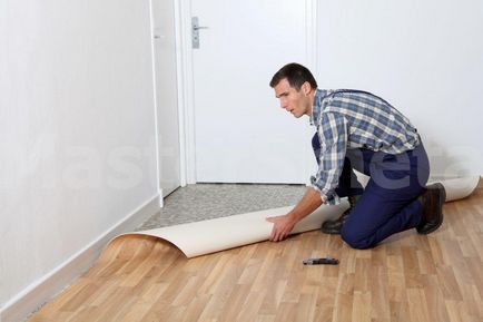 Cum de a pune linoleum pe o podea de beton pentru a stabili și a stabili, corect pentru a stabili, stabili și