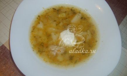 Főzni leves babbal, vagy bab recept egy fotó