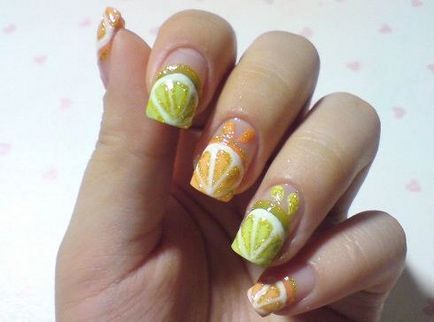 Як зробити цитрусовий манікюр з малюнком на нігтях лимон і апельсин - покроковий урок - майстер