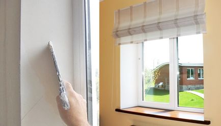 Cum să chifle și pante pante - finisarea ferestrelor cu gips-carton și plastic