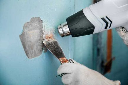 Як зняти водоемульсійну фарбу зі стелі і стін