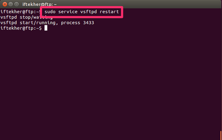Hogyan kell telepíteni és konfigurálni a ftp-szerver ubuntu