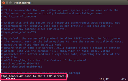 Hogyan kell telepíteni és konfigurálni a ftp-szerver ubuntu