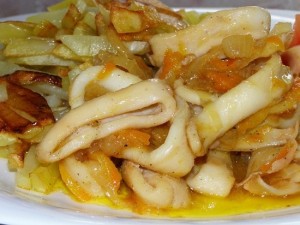 Squid în sos de smântână interesante pas-cu-pas retete