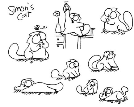 Simon macskája és újévi videó rajzfilm gyömbér macska