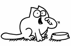 Cat Simon si desen animat de Anul Nou, pisica rosie