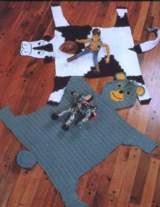 Covoare în camera copiilor - tricoturi pentru copii